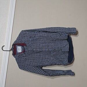 Mens london jeans long sleeve dress up shirt